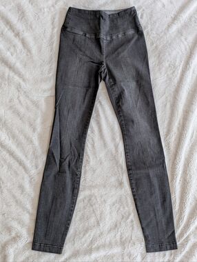 NWOT White House Black Market Gray Wash High-Rise Denim Jeggings Size 0
